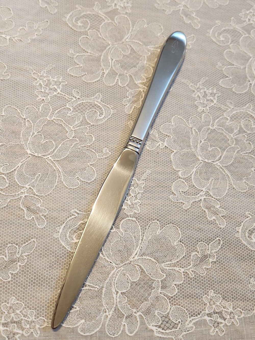 ONEIDA Community "ESTATE" letter opener 9" Stainless Flatware Monogrammed "D"